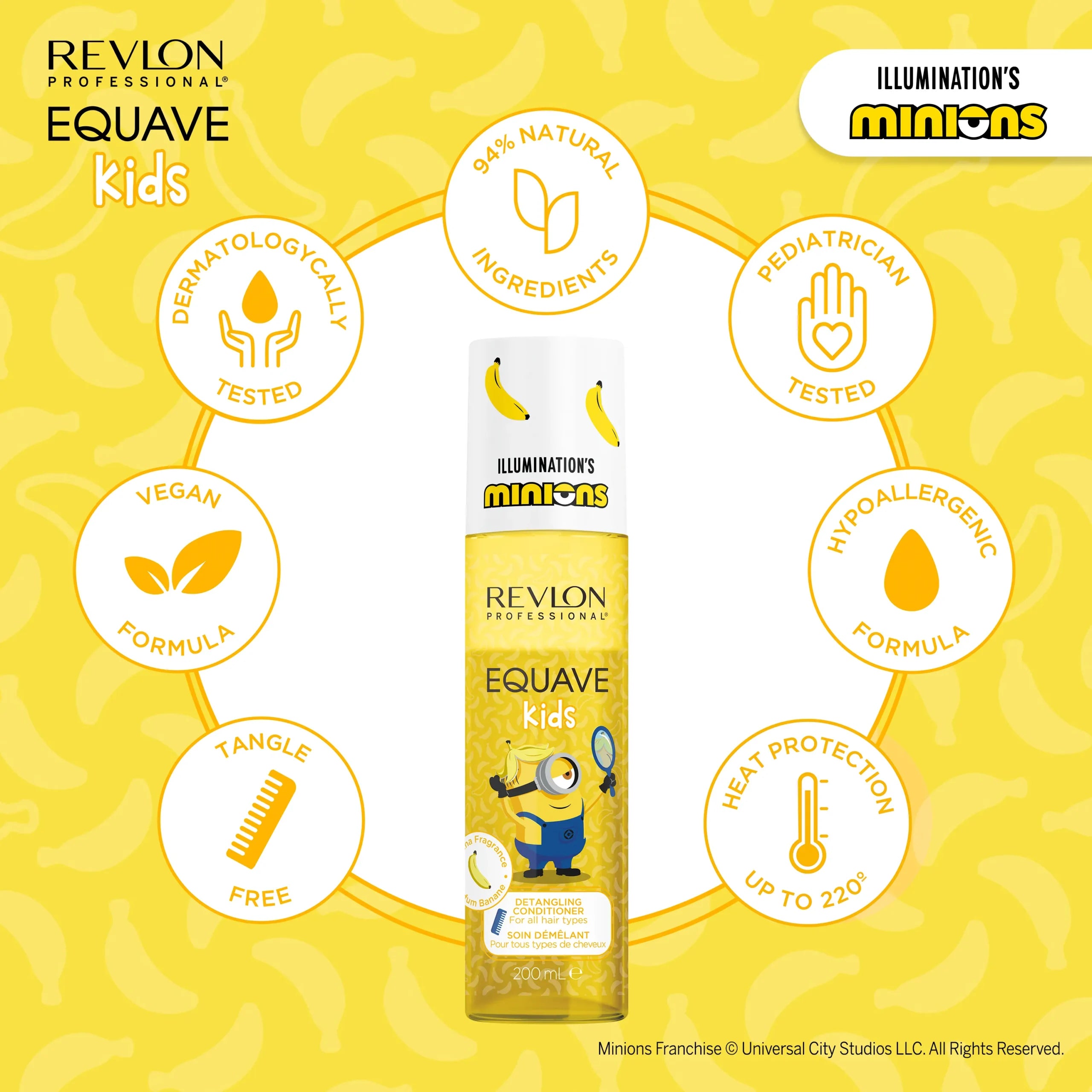 REVLON PROFESSIONAL Equave Kids™ Minions Detangling Conditioner – Παιδικό Spray Ξεμπερδέματος Μαλλιών με Minions