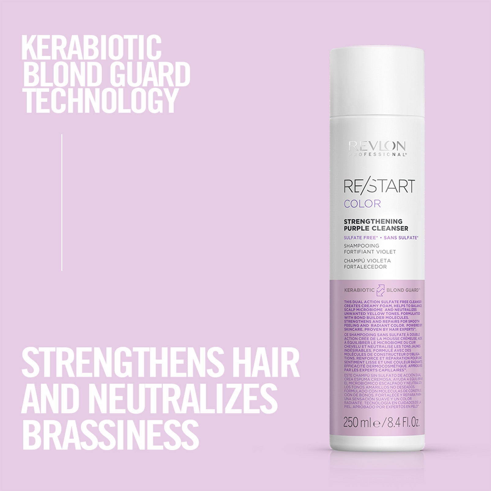 RE/START™ Strengthening Purple Cleanser – Μωβ Σαμπουάν Ενδυνάμωσης & Αντι-Κιτρινίσματος
