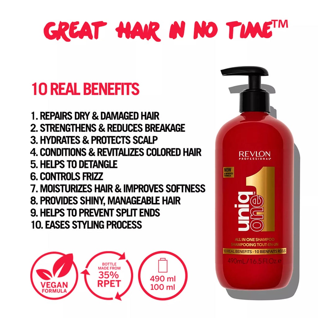 Revlon Professional UniqOne All in One Shampoo – Πολυλειτουργικό Σαμπουάν 10 σε 1
