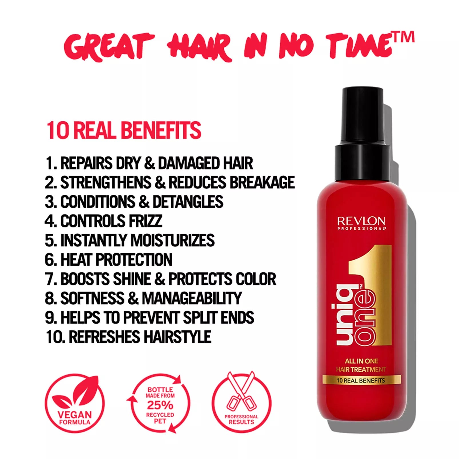Revlon Professional UniqOne Hair Treatment – Leave-In Θεραπεία Μαλλιών 10 σε 1